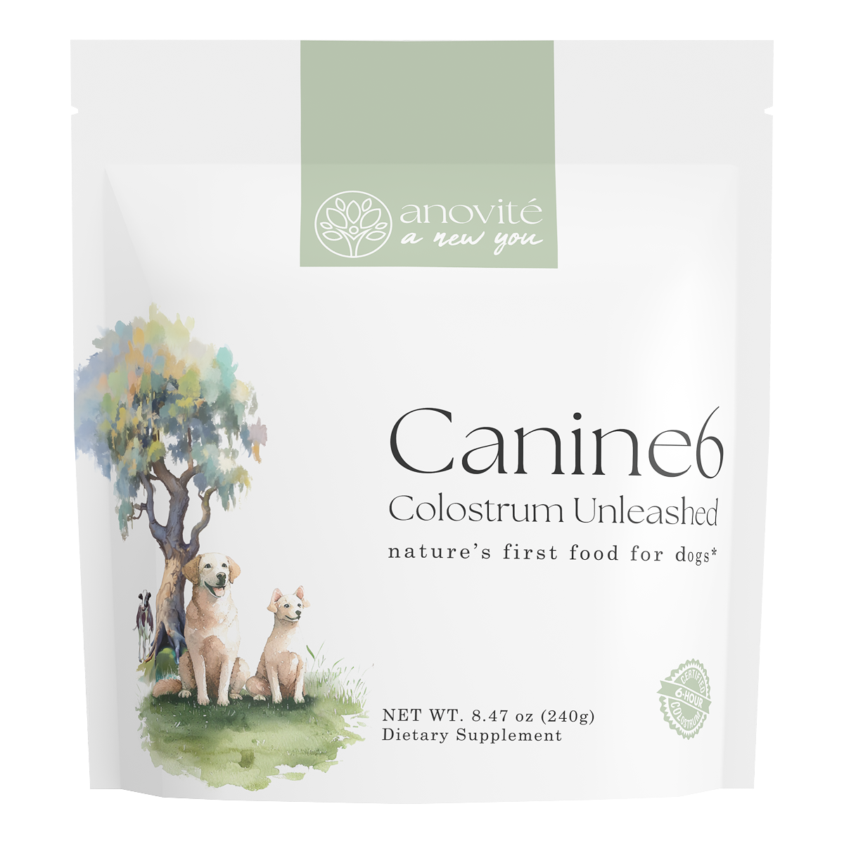 Canine6 Natural Beef and Bacon Flavored Colostrum