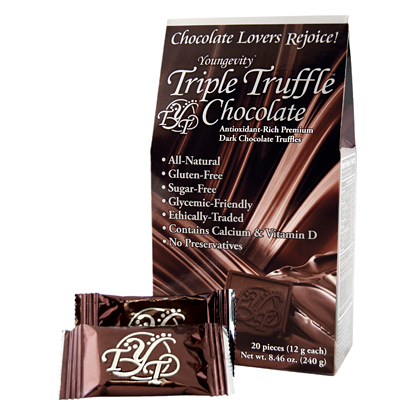 TRIPLE TRUFFLE CHOCOLATE <br/> (20 COUNT BOX) TRIPLE TRUFFLE CHOCOLATE <br/> (20 COUNT BOX)